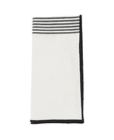 Saro Lifestyle Classic Elegance Striped Napkin Set of 4, 20"x20"