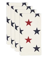 Saro Lifestyle Americana Stars Napkin Set of 4, 20"x20"