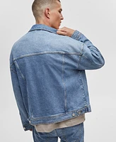 Mode of One Men's Regular-Fit Denim Trucker Jacket, Created for Macy's