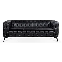 Simplie Fun 84.06 Inch Width Traditional Square Arm Removable Cushion 3 Seater Sofa