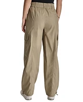 Dkny Jeans Women's Straight-Leg High-Waist Adjustable-Cuff Cargo Pants 