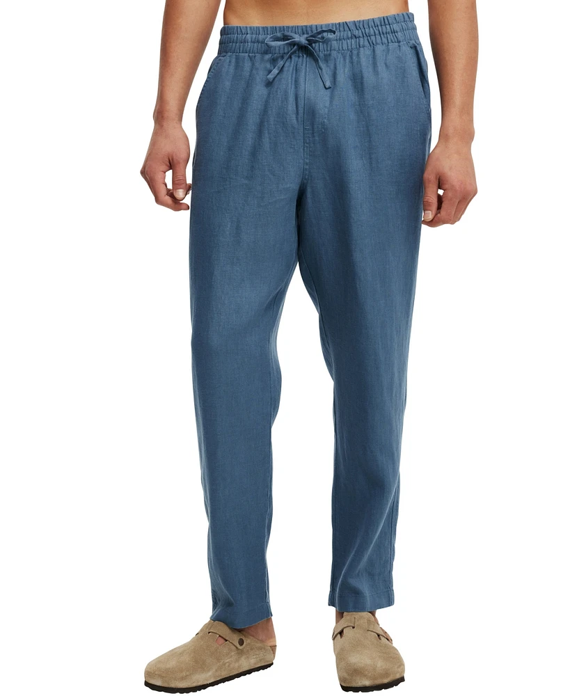 Cotton On Men's Linen Drawstring Pants