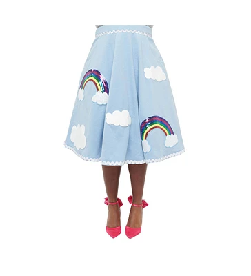 Unique Vintage Plus 1950s Soda Shop Swing Skirt