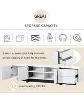 Modern Rectangle Tv Stand for TVs Up To 80"