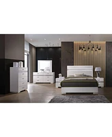 Streamdale Furniture Naima Ii Mirror In White High Gloss