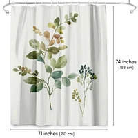 71x74 Floral Shower Curtain