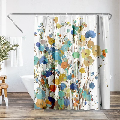 71x74 Floral Shower Curtain