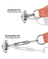 Triangle Sun Shade Sail Hardware Kit 304 Anti-Rust Stainless Steel Garden 2 Pack