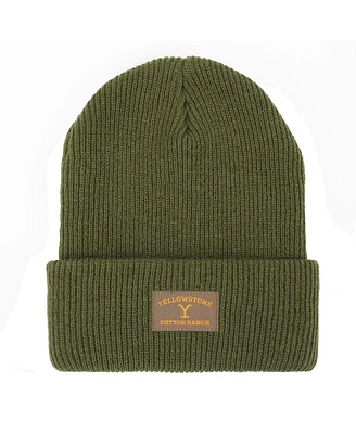 Yellowstone Men's Dutton Ranch Hunter Green Adult Ribbed Beanie