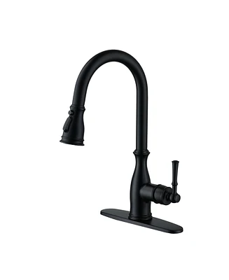 Mondawe 3-Spray Patterns 1.8 Gpm Single Handle Touchless Pull-out Kitchen Faucet