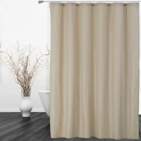 Caromio Waterproof Fabric Shower Curtain Liner with Magnets