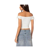 Edikted Women's Jess Off Shoulder Top