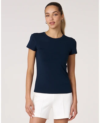 Rebody Active Women's Essentials Fitted Short Sleeve Top