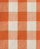 Design Imports Fall Kitchen Decor Collection Dish Towel Potholder Hostess Gift Set, Sunflowers/Orange Buffalo Check, 3 Piece