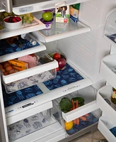 Design Imports Fridge Liner Collection Non-Adhesive, Cut to Fit, 12x24", Nautical Blue Market, 6 Piece