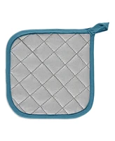 Design Imports Basic Kitchen Collection, Quilted Terry, Storm Blue, Potholder