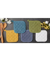 Design Imports Basic Kitchen Collection, Quilted Terry, Stonewash Blue, Potholder