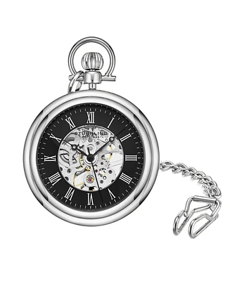 Stuhrling Vintage Hand-wind 47mm Skeleton Pocket Watch