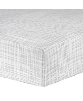 Trend Lab Criss Cross Deluxe Flannel Fitted Crib Sheet