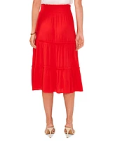 Vince Camuto Women's Solid-Color Tiered Pull-On Skirt