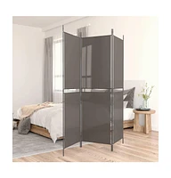 vidaXL 3-Panel Room Divider Anthracite 59.1"x86.6" Fabric