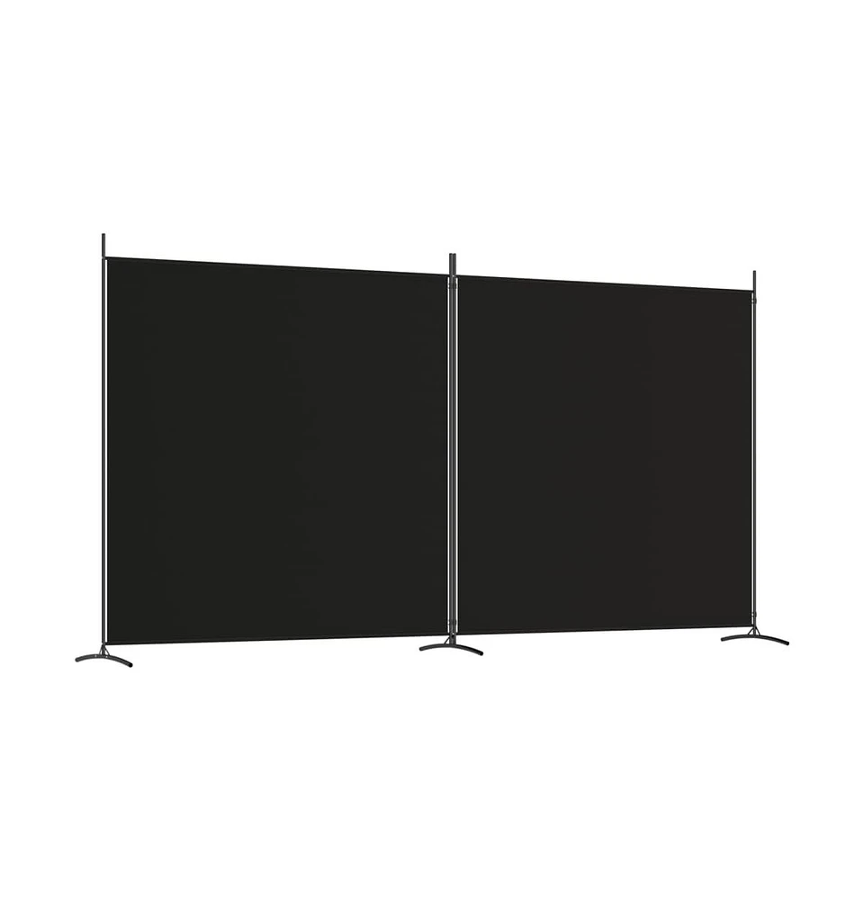 vidaXL 2-Panel Room Divider 137"x70.9" Fabric