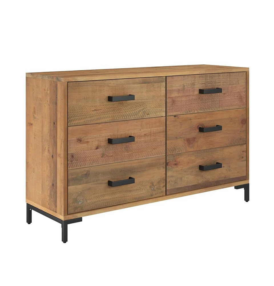 vidaXL Sideboard Brown 43.3"x13.8"x27.6" Solid Wood Pine