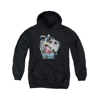 Batman Boys Youth Mech Pull Over Hoodie / Hooded Sweatshirt