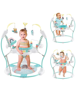 Costway Baby Stationary Activity Center Infant Jumper with Removable Foot Pad