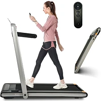 Streamdale Furniture 2-in-1 Under Desk Treadmill, Folding Electric Jogger