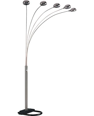 Streamdale Furniture 84"H Silver 5-Head Cap Style Floor Lamp (1 Piece)