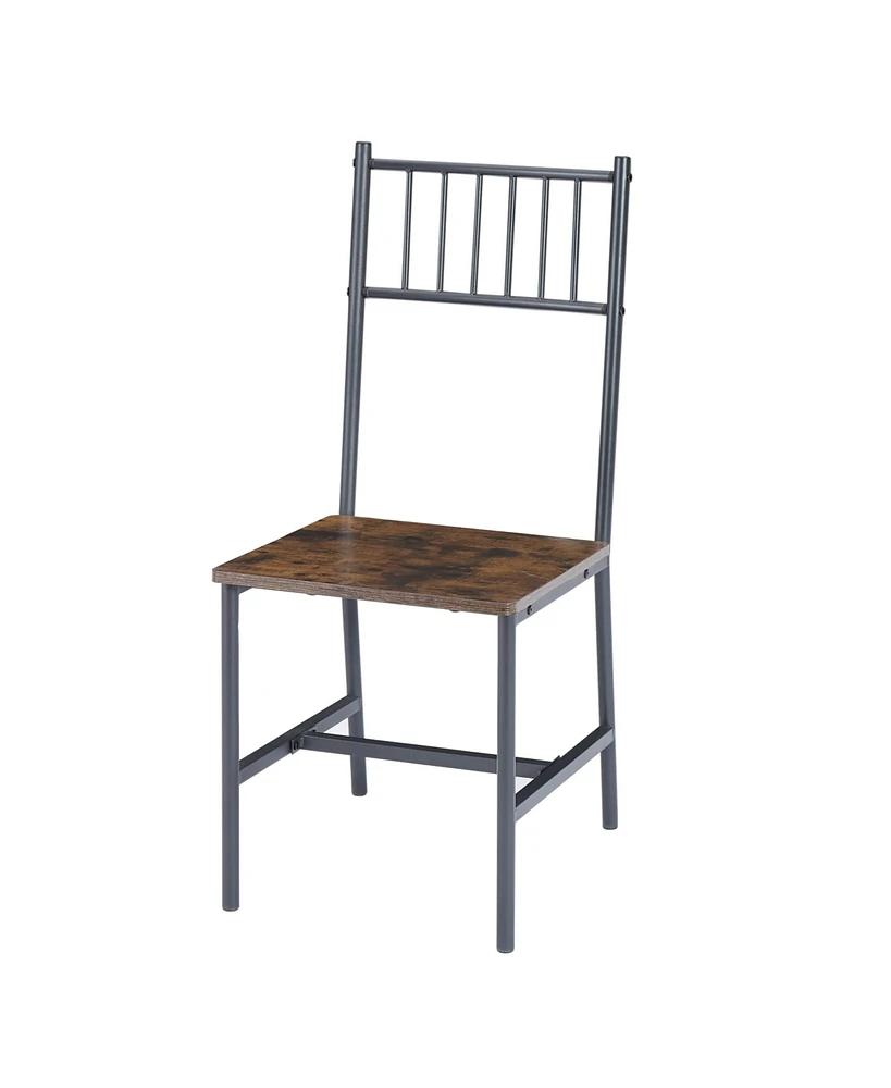 Simplie Fun Rustic Industrial Dining Set - 43.3"L X 23.6"W X 29.9"H