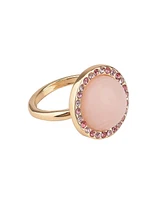 Laundry by Shelli Segal Pink Stone Cocktail Ring