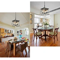 4-Light Farmhouse Chandeliers For Dining Room(No Bulbs