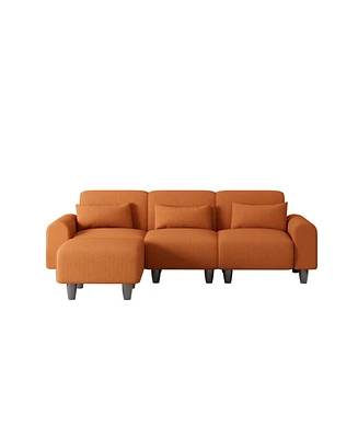 Simplie Fun 84.6" Creative Sofa for Small Spaces