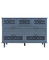 7 Drawer Cabinet, American Furniture, Suitable For Bedroom, Living Room, Study