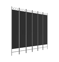 vidaXL 6-Panel Room Divider 94.5"x86.6" Fabric