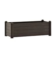 vidaXL Garden Raised Bed Pp Mocha 39.4"x16.9"x13.8"