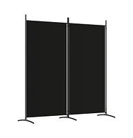 vidaXL 2-Panel Room Divider 68.9"x70.9" Fabric