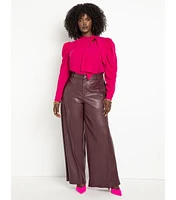 Eloquii Plus Drape Front Blouse