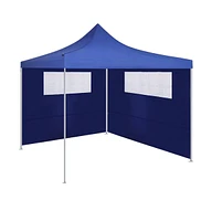 vidaXL Gazebo Sidewall with Windows 19.7'x6.6' Blue