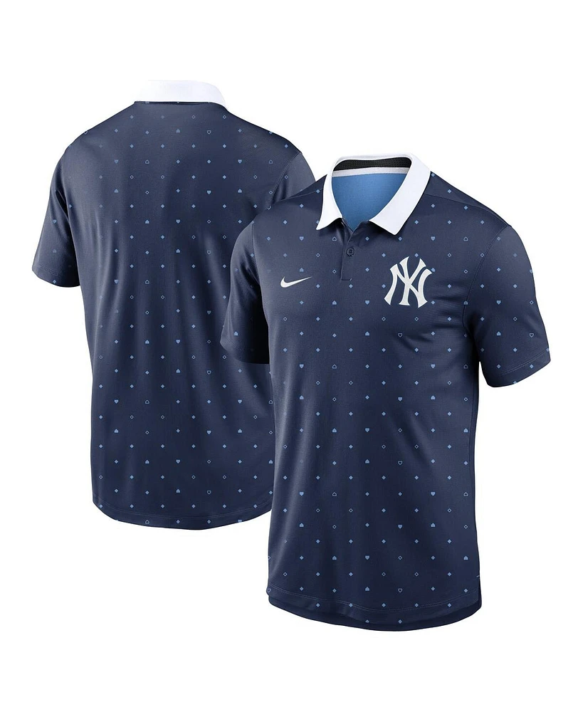 Nike Men's Navy New York Yankees Legacy Icon Vapor Performance Polo T-Shirt