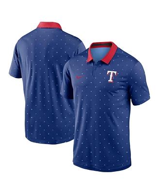 Nike Men's Royal Texas Rangers Legacy Icon Vapor Performance Polo T-Shirt