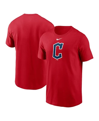 Nike Men's Red Cleveland Guardians Fuse Logo T-Shirt