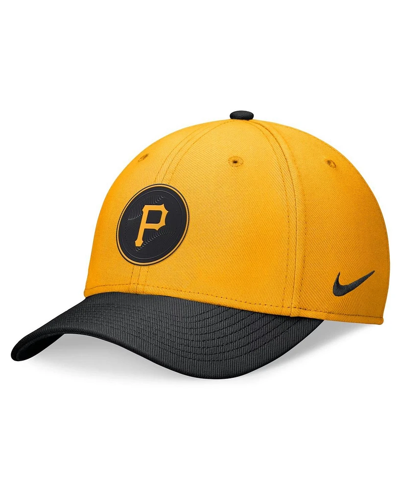 Nike Men's Gold/Black Pittsburgh Pirates 2024 City Connect Swoosh Flex Hat