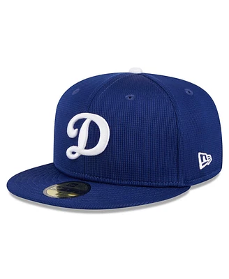 New Era Big Boys and Girls Royal Los Angeles Dodgers 2024 Batting Practice 59FIFTY Fitted Hat