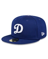 New Era Big Boys and Girls Royal Los Angeles Dodgers 2024 Batting Practice 59FIFTY Fitted Hat