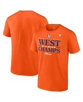 Fanatics Men's Orange Houston Astros 2023 Al West Division Champions Locker Room T-Shirt