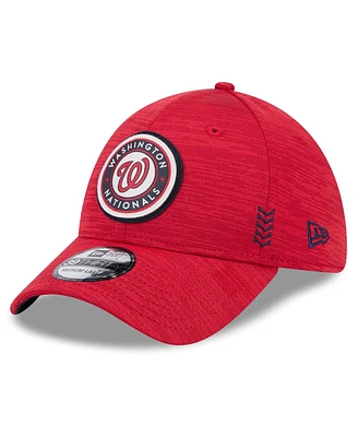 New Era Men's Red Washington Nationals 2024 Clubhouse 39THIRTY Flex Fit Hat