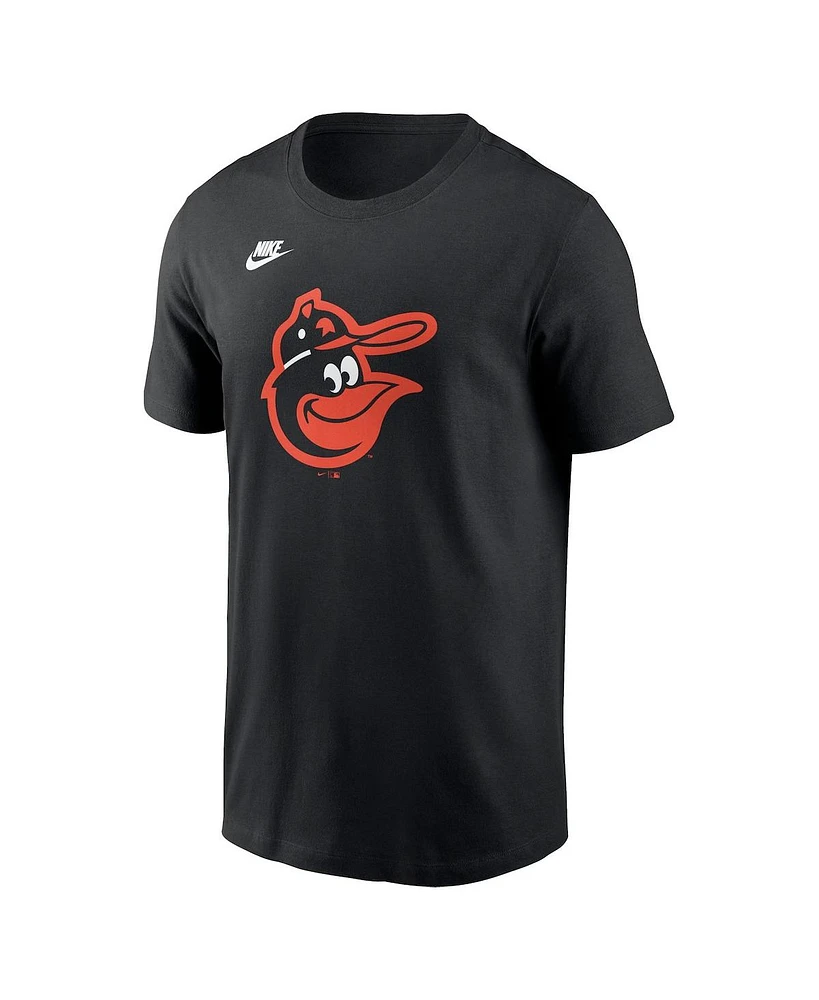 Nike Men's Black Baltimore Orioles Cooperstown Collection Team Logo T-Shirt